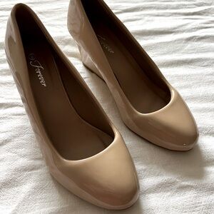 Forever Tan Wedge Shoes